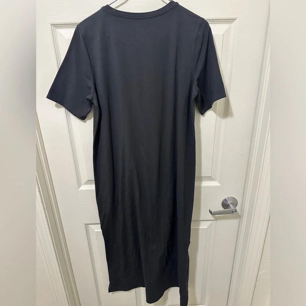 Eileen Fisher Classic Gray T-shirt Maxi Dress - Picture 9 of 11